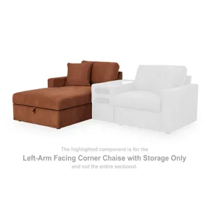 Modmax Left-Arm Facing Corner Chaise with Storage