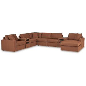 Modmax 8-Piece Sectional with Storage Chaise and Audio Consoles
