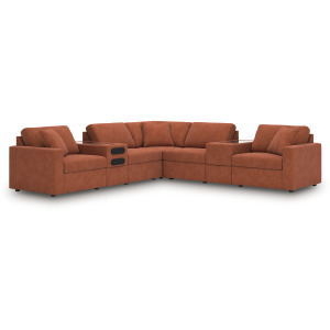 Modmax 7-Piece Balanced Sectional with Audio and Storage Consoles