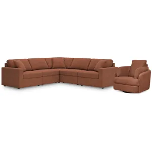 Modmax 5-Piece Sectional and Swivel Glider Recliner