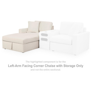 Modmax Left-Arm Facing Corner Chaise with Storage