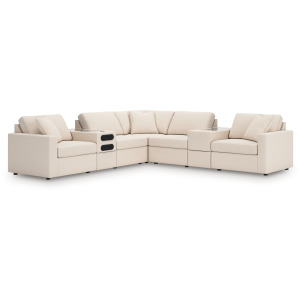Modmax 7-Piece Balanced Sectional with Audio and Storage Consoles