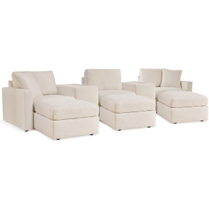Modmax 5-Piece Sectional and 3 Ottomans