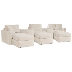 Modmax 5-Piece Sectional and 3 Ottomans