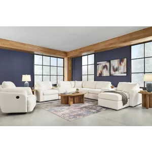 Modmax 6-Piece Sectional and Swivel Glider Recliner