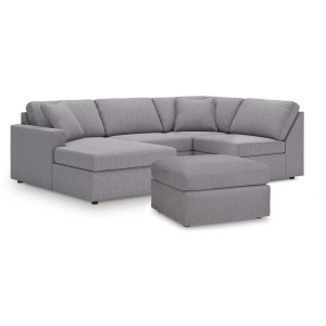Modmax 4-Piece Sectional and Oversized Accent Ottoman