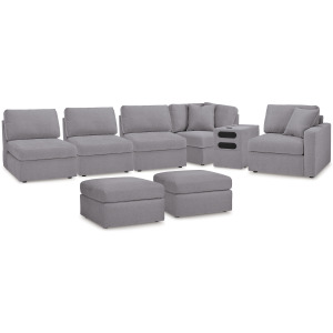 Modmax 6-Piece Sectional and 2 Ottomans