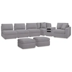 Modmax 6-Piece Sectional and 2 Ottomans
