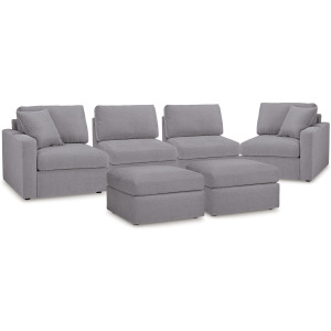 Modmax 4-Piece Sectional and 2 Ottomans