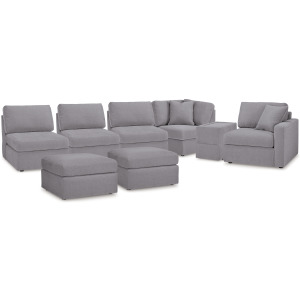 Modmax 6-Piece Sectional and 2 Ottomans