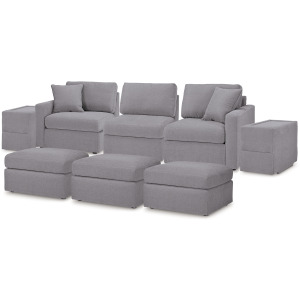 Modmax 5-Piece Sectional and 3 Ottomans