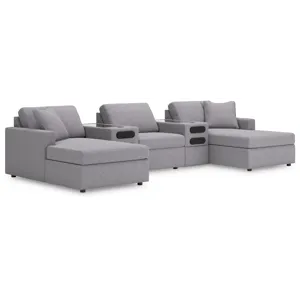 Modmax 5-Piece Sectional with Chaise and Audio Console