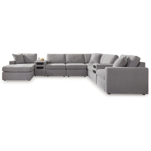 Modmax 8-Piece Sectional with Storage Chaise and Audio Consoles