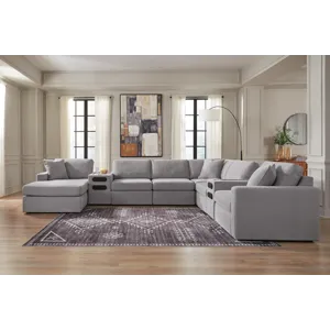 Modmax 8-Piece Sectional with Storage Chaise and Audio Consoles