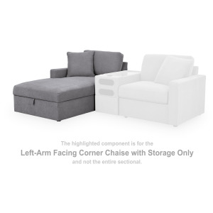 Modmax Left-Arm Facing Corner Chaise with Storage