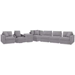 Modmax 6-Piece Sectional and Swivel Glider Recliner