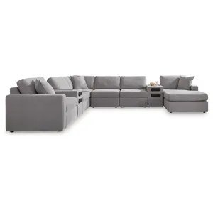 Modmax 8-Piece Sectional with Storage Chaise and Audio Consoles