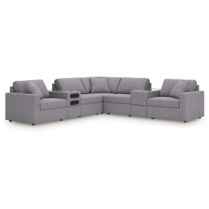 Modmax 7-Piece Balanced Sectional with Audio and Storage Consoles