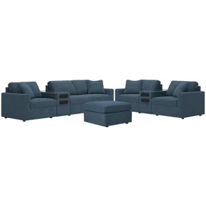 Modmax 4-Piece Sectional Sofa, 3-Piece Sectional Loveseat and Ottoman