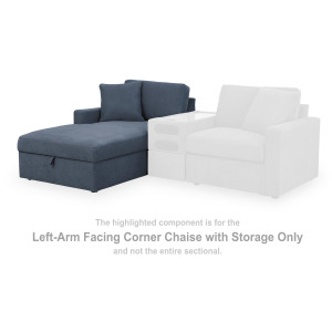 Modmax Left-Arm Facing Corner Chaise with Storage