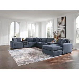 Modmax 8-Piece Sectional with Storage Chaise and Audio Consoles