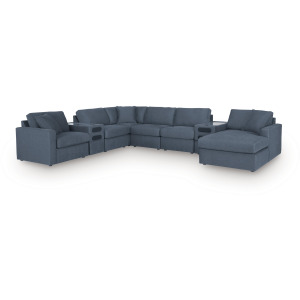 Modmax 8-Piece Sectional with Storage Chaise and Audio Consoles
