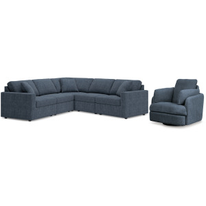 Modmax 5-Piece Sectional and Swivel Glider Recliner