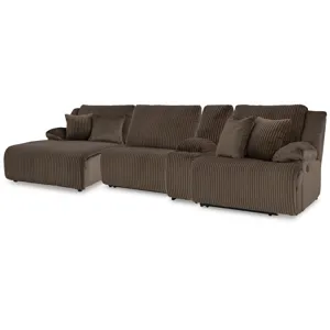 Top Tier 4-Piece Reclining Sectional with Chaise