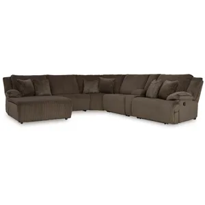 Top Tier 6-Piece Reclining Sectional with Chaise