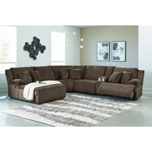 Top Tier 6-Piece Reclining Sectional with Chaise