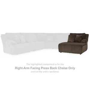 Top Tier Right-Arm Facing Press Back Chaise