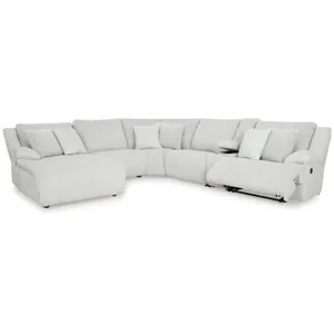 Top Tier 6-Piece Reclining Sectional with Chaise