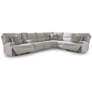 Acklen Place 7-Piece Power Sectional Reclining Sofa with Storage Console