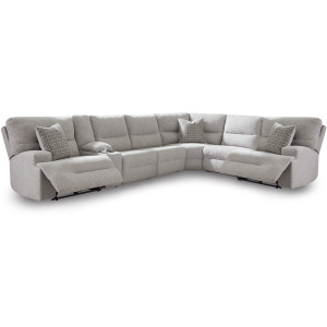 Acklen Place 7-Piece Power Sectional Reclining Sofa with Storage Console