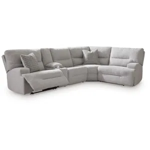 Acklen Place 5-Piece Power Reclining Sectional with Storage Console