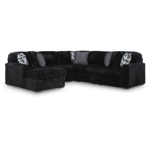 Midnight-Madness 5-Piece Sectional with Chaise