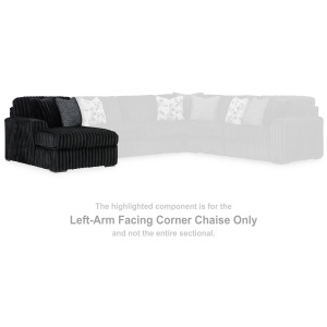 Midnight-Madness Left-Arm Facing Corner Chaise