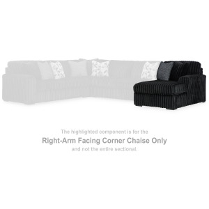 Midnight-Madness Right-Arm Facing Corner Chaise