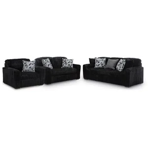 Midnight-Madness Sofa, Loveseat and Oversized Chair