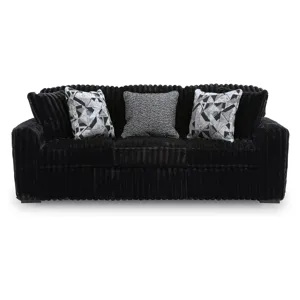Midnight-Madness Sofa, Loveseat and Oversized Ottoman