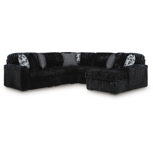 Midnight-Madness 5-Piece Sectional with Chaise