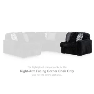 Midnight-Madness Right-Arm Facing Corner Chair