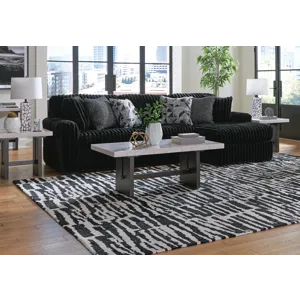 Midnight-Madness 3-Piece Sectional with Chaise