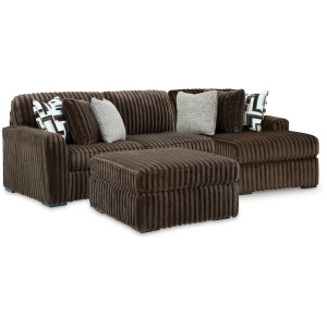 Midnight-Madness 2-Piece Sectional and Ottoman