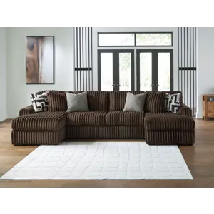 Midnight-Madness 3-Piece Sectional with Chaise