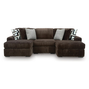 Midnight-Madness 3-Piece Double Chaise Sectional