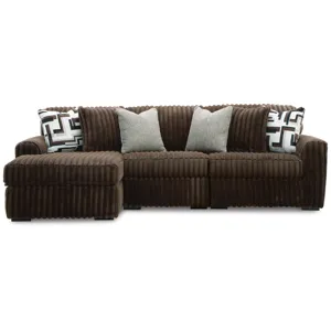 Midnight-Madness 3-Piece Sectional with Chaise