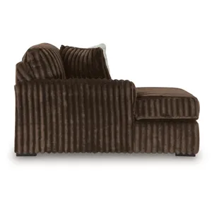 Midnight-Madness 3-Piece Double Chaise Sectional and Ottoman