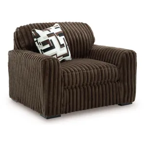 Midnight-Madness 4-Piece Sectional and Oversized Chair