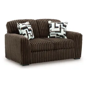 Midnight-Madness Loveseat, Oversized Chaise and Ottoman